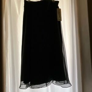 Chic Black A-Line Skirt